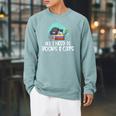 All I Need Is Books & Cats Raglan Sleeve Sweatshirt Cardinal