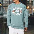 I Need More Books Book Reader Themed Raglan Sleeve Sweatshirt Cardinal I Need More Books Book Reader Themed Raglan Sleeve Sweatshirt Cardinal