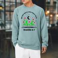 How Many Nights A Week Should You Be Reading 6-7 Book Lovers Raglan Sleeve Sweatshirt Cardinal