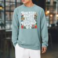 How Many Nights A Week Should You Be Reading 6-7 Books Raglan Sleeve Sweatshirt Cardinal