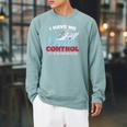 I Have No Cruise Control They Book Themselves Raglan Sleeve Sweatshirt Cardinal