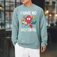 I Have No Shelf Control Reading Books Bookworm Raglan Sleeve Sweatshirt Cardinal