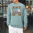 Nothing Beats Reading Rock Paper Scissors Book Love Raglan Sleeve Sweatshirt Cardinal