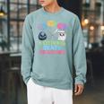 Nothing Beats Reading Rock Paper Scissors Game Book Lover Raglan Sleeve Sweatshirt Cardinal