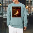 Orange Cat Book Lovers Cozy Bookish Librarian Raglan Sleeve Sweatshirt Cardinal Orange Cat Book Lovers Cozy Bookish Librarian Raglan Sleeve Sweatshirt Cardinal