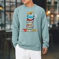 Panda Bear Loves Reading Illustration For A Book Nerd Raglan Sleeve Sweatshirt Cardinal Panda Bear Loves Reading Illustration For A Book Nerd Raglan Sleeve Sweatshirt Cardinal