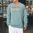 Peace Love Books Book Lover Reading Read Tee Raglan Sleeve Sweatshirt Cardinal Peace Love Books Book Lover Reading Read Tee Raglan Sleeve Sweatshirt Cardinal