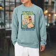 Peeing In The Pool Book Cover By Sam Spencer Raglan Sleeve Sweatshirt Cardinal Peeing In The Pool Book Cover By Sam Spencer Raglan Sleeve Sweatshirt Cardinal