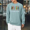 Pencil If You Know You Know 6 7 Reading Book Christmas Raglan Sleeve Sweatshirt Cardinal
