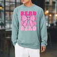 Pink Leopard Read Coquette Bow Girls Retro Groovy Reading Raglan Sleeve Sweatshirt Cardinal Pink Leopard Read Coquette Bow Girls Retro Groovy Reading Raglan Sleeve Sweatshirt Cardinal