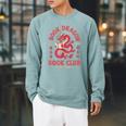 Please Bookworm Be Book Dragon Club School Nerd Library CNY Raglan Sleeve Sweatshirt Cardinal Please Bookworm Be Book Dragon Club School Nerd Library CNY Raglan Sleeve Sweatshirt Cardinal