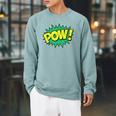 POW Vintage Superhero Comic Book Sound Effect Tshirt Raglan Sleeve Sweatshirt Cardinal POW Vintage Superhero Comic Book Sound Effect Tshirt Raglan Sleeve Sweatshirt Cardinal