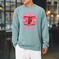 I Prefer My Books Extra Spicy Book Lovers Raglan Sleeve Sweatshirt Cardinal