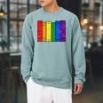 Pride Flag Books Bookish Rainbow Queer Reader Gay Writer Raglan Sleeve Sweatshirt Cardinal