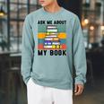 Published Author TShirt Ask Me About My Book Writer Raglan Sleeve Sweatshirt Cardinal Published Author TShirt Ask Me About My Book Writer Raglan Sleeve Sweatshirt Cardinal