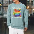 Radicalized By Basic Decency Books LGBT Flag Pride Gay Month Raglan Sleeve Sweatshirt Cardinal Radicalized By Basic Decency Books LGBT Flag Pride Gay Month Raglan Sleeve Sweatshirt Cardinal
