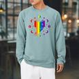 Rainbow Book With Stars And Moon Phases Gay Pride LGBT Raglan Sleeve Sweatshirt Cardinal Rainbow Book With Stars And Moon Phases Gay Pride LGBT Raglan Sleeve Sweatshirt Cardinal