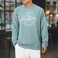 Rapture With Cross Bible Book Of Revelation For Christian Raglan Sleeve Sweatshirt Cardinal