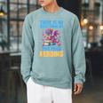 There Is No Such Thing As Too Much Reading Books Dragon Raglan Sleeve Sweatshirt Cardinal
