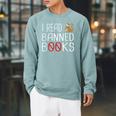 I Read Banned Books Cat Reading A Books Men Women Raglan Sleeve Sweatshirt Cardinal I Read Banned Books Cat Reading A Books Men Women Raglan Sleeve Sweatshirt Cardinal