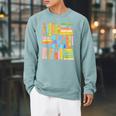 Read More Books Colorful Watercolor Reader Raglan Sleeve Sweatshirt Cardinal Read More Books Colorful Watercolor Reader Raglan Sleeve Sweatshirt Cardinal