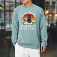 Read Books Drink Coffee Fight Evil Book Lover Worm Nerd Raglan Sleeve Sweatshirt Cardinal