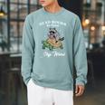 Read Books Be Kind Stay Weird Raglan Sleeve Sweatshirt Cardinal