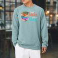 I Read Books And I Know Things Raglan Sleeve Sweatshirt Cardinal