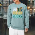 I Still Read Childrens Books Bibliophile Reader Raglan Sleeve Sweatshirt Cardinal
