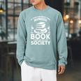 If You Can Read This I Was Forced To Put My Book Down Book Raglan Sleeve Sweatshirt Cardinal