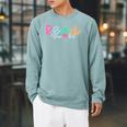 Read Your Heart Out Reading Librarian Book Across America Raglan Sleeve Sweatshirt Cardinal