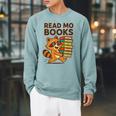 Read Mo Books – Raccoon Lovers Raglan Sleeve Sweatshirt Cardinal