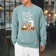Read S'More Books Camping Outdoors Reading Campfire Smores Raglan Sleeve Sweatshirt Cardinal Read S'More Books Camping Outdoors Reading Campfire Smores Raglan Sleeve Sweatshirt Cardinal