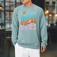 Read S'More Books Cute Campfire For Book Love Raglan Sleeve Sweatshirt Cardinal