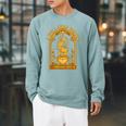 A Well Read Woman Is A Dangerous Creature Book Witch Raglan Sleeve Sweatshirt Cardinal