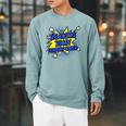 Reader Book Lover Reading Is My Superpower Raglan Sleeve Sweatshirt Cardinal