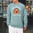 Reader Book Worm Lover Reading Club Raglan Sleeve Sweatshirt Cardinal