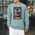 The Reader Dragon Fantasy Book Lover Tarot Card Premium Tri-Blend Raglan Sleeve Sweatshirt Cardinal The Reader Dragon Fantasy Book Lover Tarot Card Premium Tri-Blend Raglan Sleeve Sweatshirt Cardinal