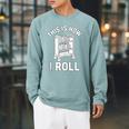 Reader Librarian Library This Is How I Roll Book Cart Meme Raglan Sleeve Sweatshirt Cardinal Reader Librarian Library This Is How I Roll Book Cart Meme Raglan Sleeve Sweatshirt Cardinal