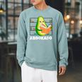 Reading Avocado Book School Librarian Abookado Raglan Sleeve Sweatshirt Cardinal