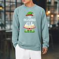 Reading Elf Family Matching Group Christmas Books Raglan Sleeve Sweatshirt Cardinal Reading Elf Family Matching Group Christmas Books Raglan Sleeve Sweatshirt Cardinal