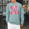 Reading Is For Everyone Books Lover Librarian Bookish Groovy Raglan Sleeve Sweatshirt Cardinal