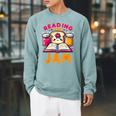 Reading Is My Jam Book Lover Kids Teacher Raglan Sleeve Sweatshirt Cardinal Reading Is My Jam Book Lover Kids Teacher Raglan Sleeve Sweatshirt Cardinal