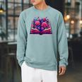 Reading Lover Librarian Book Lovers Flowers English Roses Raglan Sleeve Sweatshirt Cardinal Reading Lover Librarian Book Lovers Flowers English Roses Raglan Sleeve Sweatshirt Cardinal