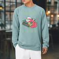 Reading Is Magic Book Reader Raglan Sleeve Sweatshirt Cardinal