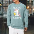 Reading Is Magical Book Lover Unicorn English Teacher Girls Raglan Sleeve Sweatshirt Cardinal Reading Is Magical Book Lover Unicorn English Teacher Girls Raglan Sleeve Sweatshirt Cardinal