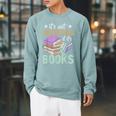 Reading Nerd Its Not Hoarding If Its Books Hoarding Raglan Sleeve Sweatshirt Cardinal