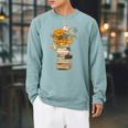 Reading Octopus Tea Coffee And Books Raglan Sleeve Sweatshirt Cardinal Reading Octopus Tea Coffee And Books Raglan Sleeve Sweatshirt Cardinal