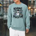 Reading Is Snow Much Fun Winter Bookworm Loves Reading Book Raglan Sleeve Sweatshirt Cardinal Reading Is Snow Much Fun Winter Bookworm Loves Reading Book Raglan Sleeve Sweatshirt Cardinal