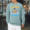 Reading Is Out Of This World Space Read Books Lover Raglan Sleeve Sweatshirt Cardinal